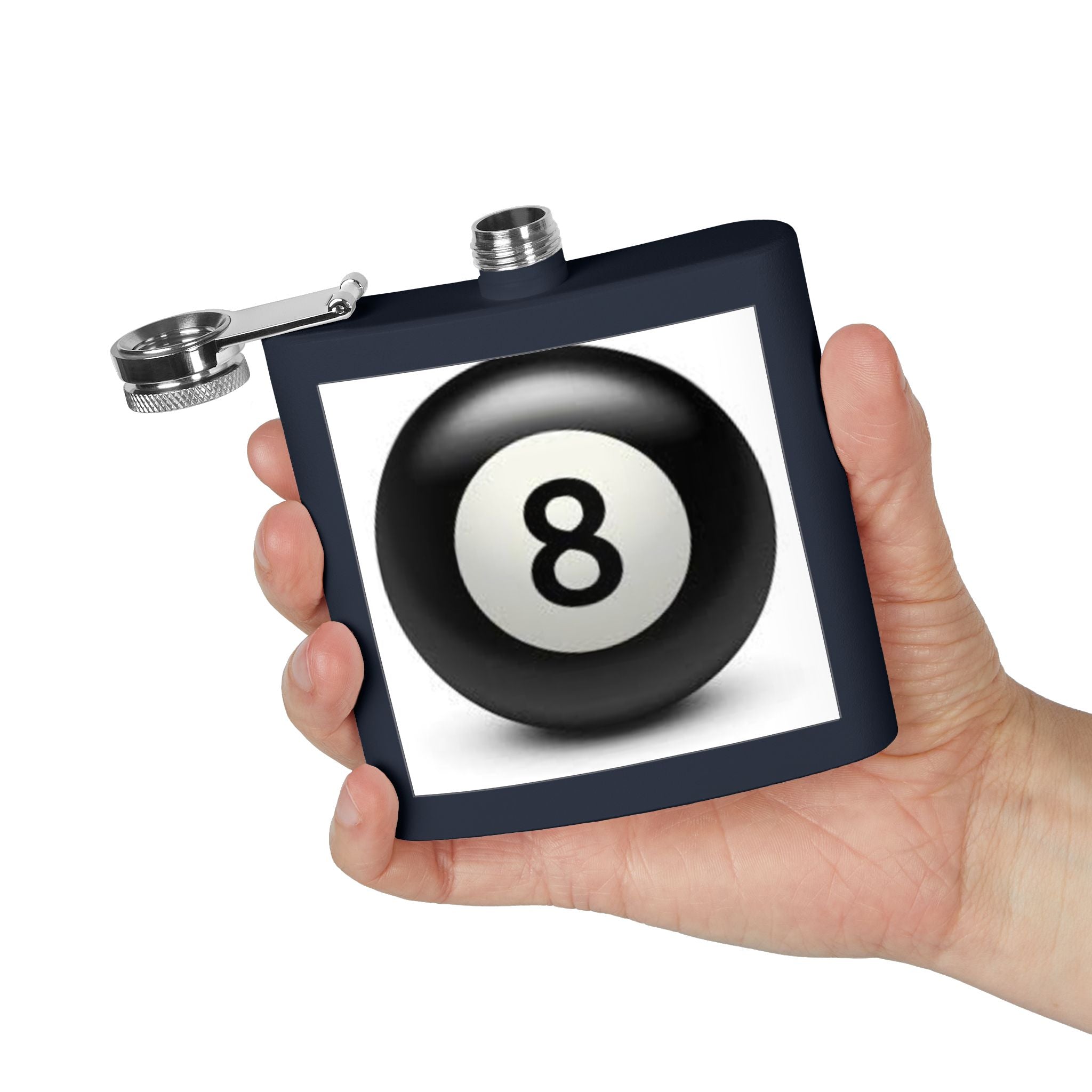 Magic 8 Ball Design Flask | Stainless Steel 6oz