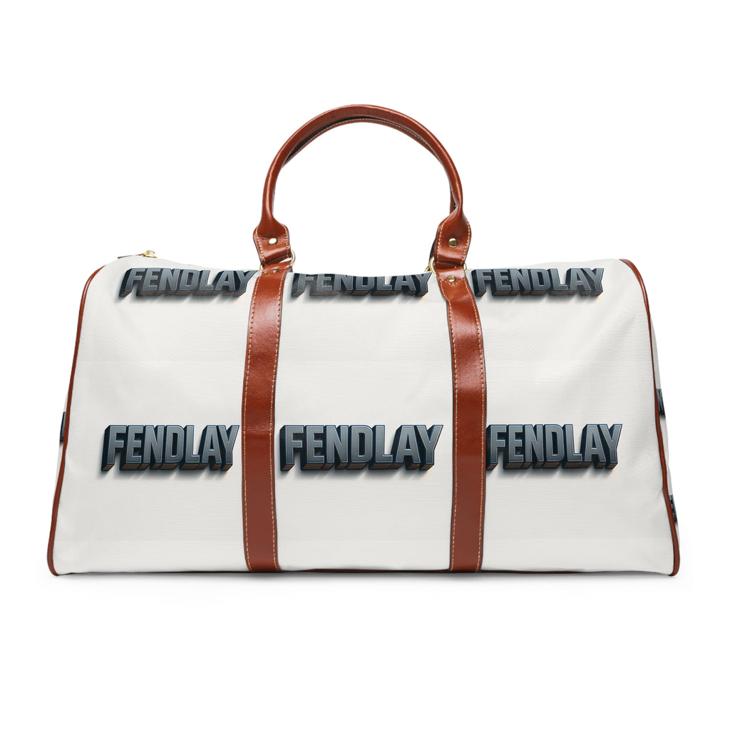 FENDLAY logo repeat Waterproof Travel Bag | Monogram duffel, Leather trim