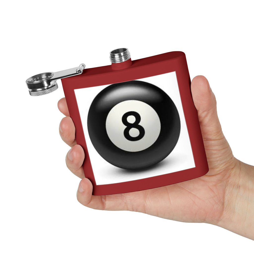 Magic 8 Ball Design Flask | Stainless Steel 6oz