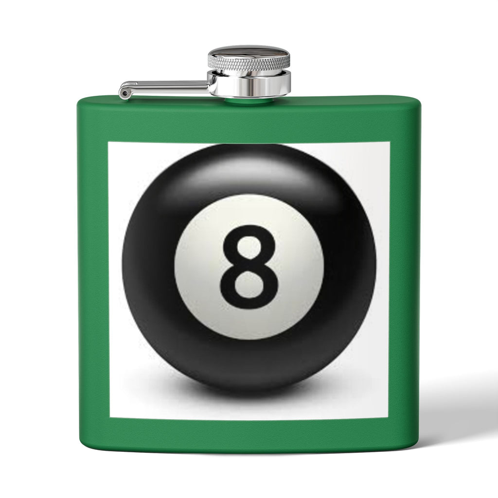 Magic 8 Ball Design Flask | Stainless Steel 6oz