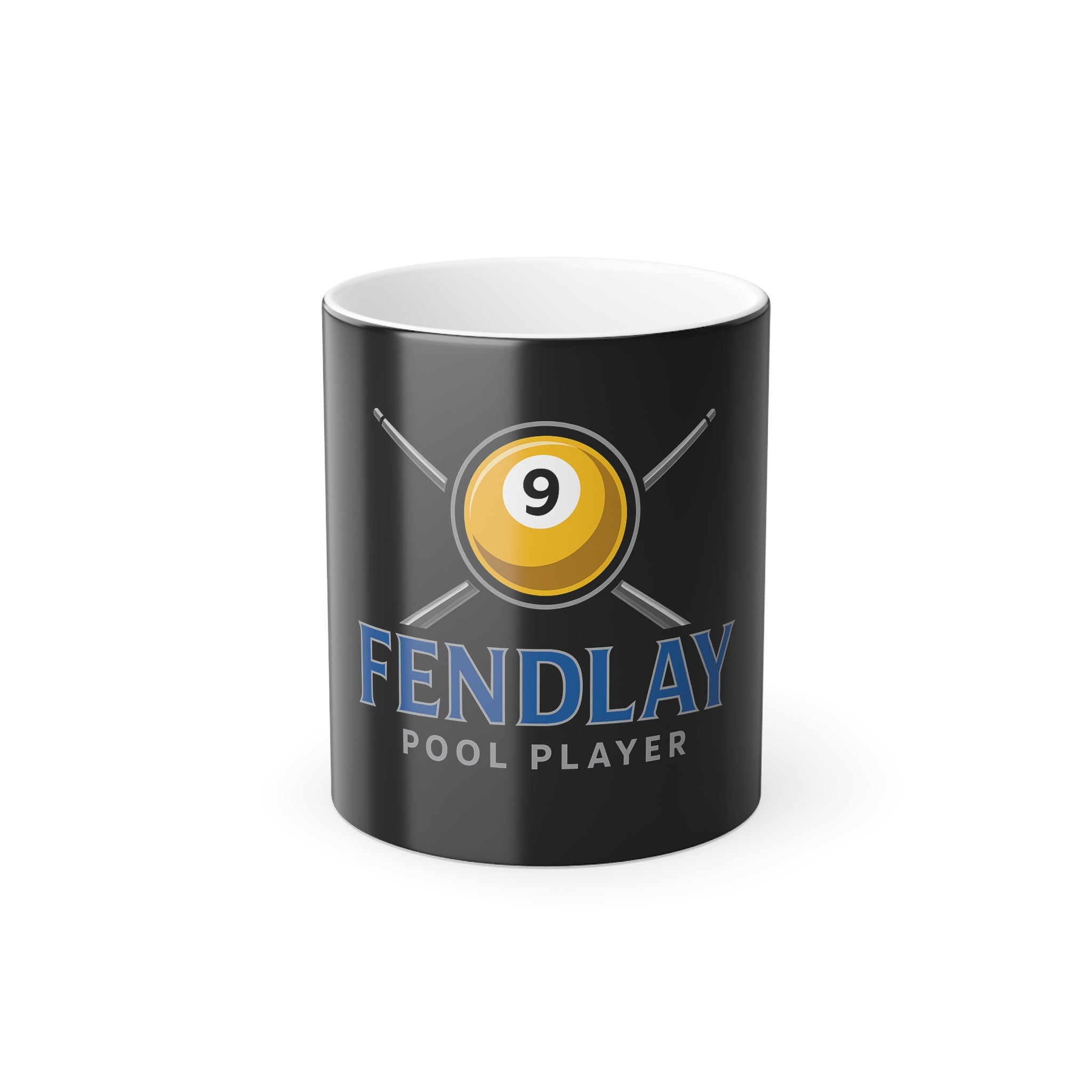 9 Ball Pool Player Mug | Color Morphing Coffee Cup