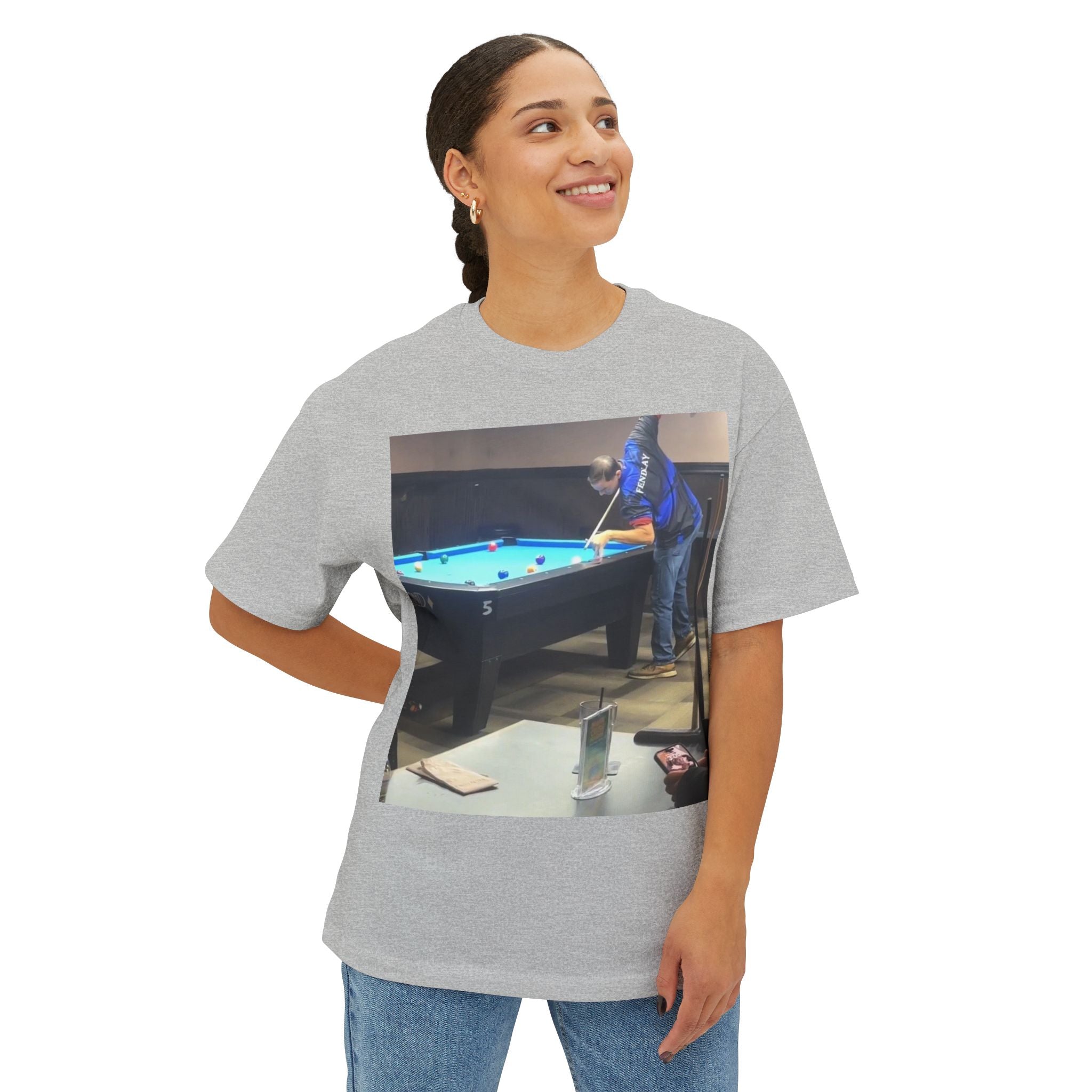 Pool Player Photo Tee | FENDLAY Back Graphic Tee