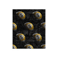 Golden 9 Ball Pattern Crushed Velvet Blanket | Pool Billiards Throw