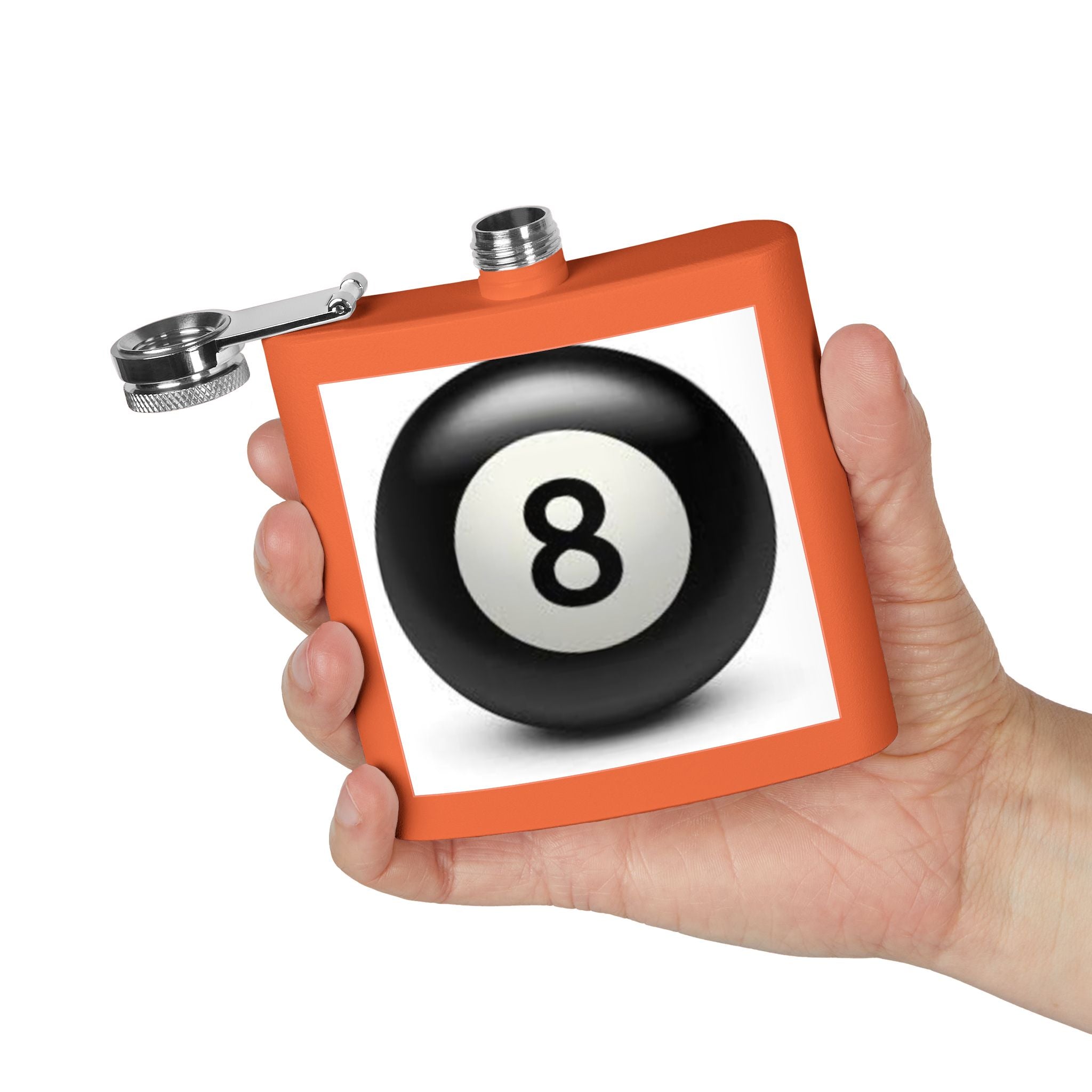 Magic 8 Ball Design Flask | Stainless Steel 6oz