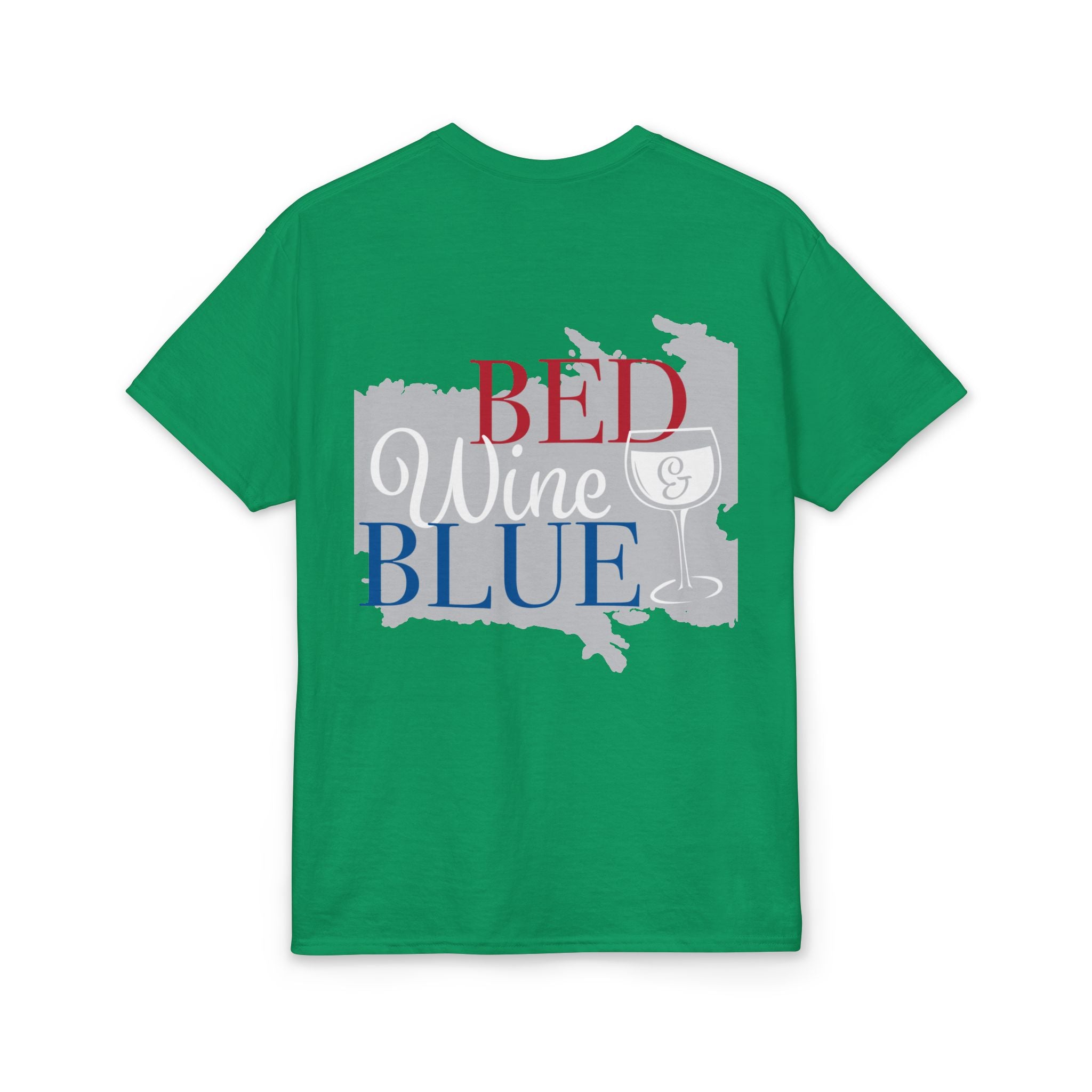 American Flag 'T' Freedom T-Shirt | Bed Wine & Blue Back Design