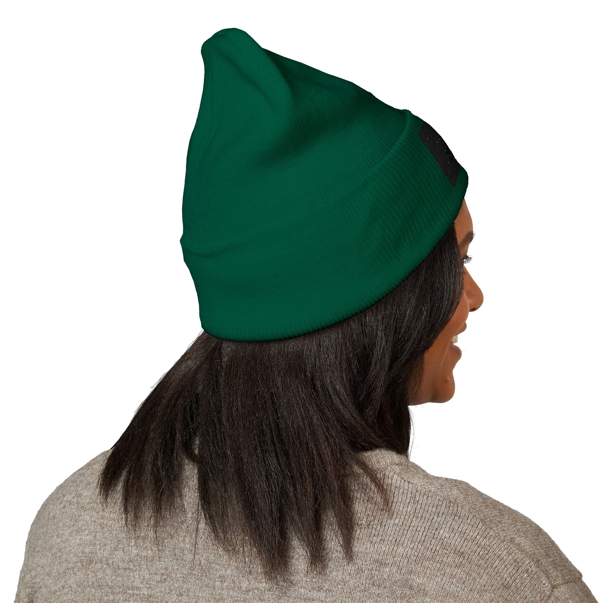 Pool Cue and 9-Ball Logo Beanie | Embroidered Cuffed Beanie