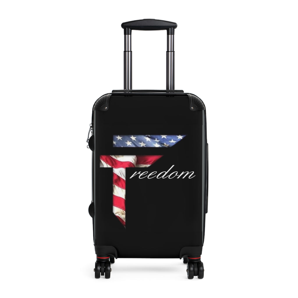 American Flag Freedom Suitcase | Patriotic Travel Luggage
