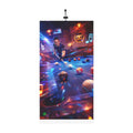 Pool Player Winter Neck Gaiter with Drawstring – Billiards Neon Music Scarf