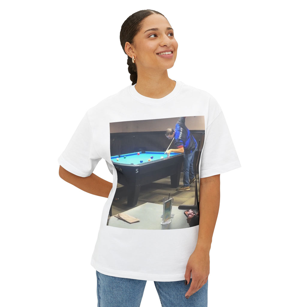 Pool Player Photo Tee | FENDLAY Back Graphic Tee