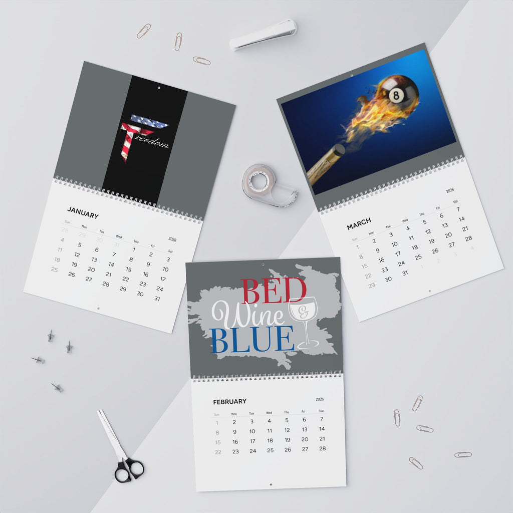 American Flag Freedom design Wall Calendar | 2026 monthly calendar
