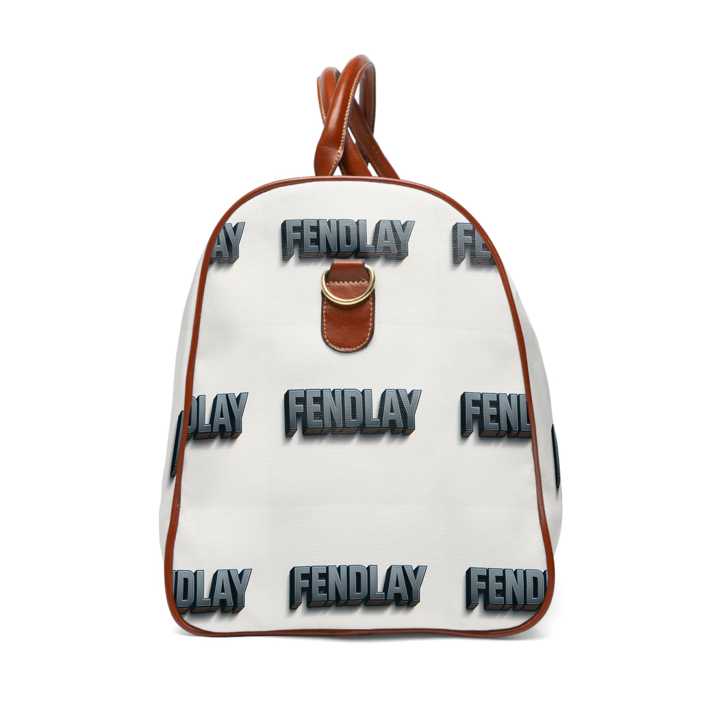 FENDLAY logo repeat Waterproof Travel Bag | Monogram duffel, Leather trim