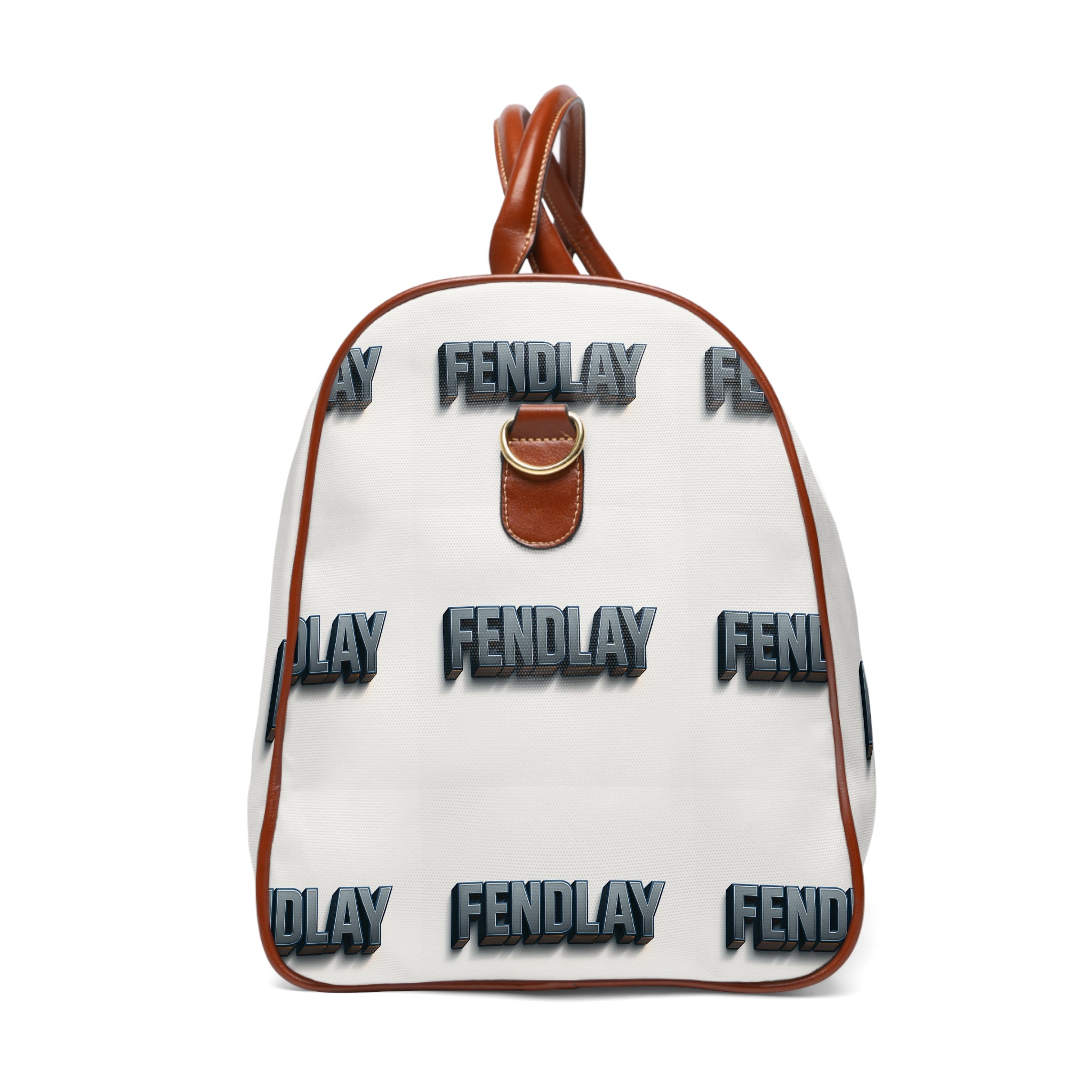 FENDLAY logo repeat Waterproof Travel Bag | Monogram duffel, Leather trim