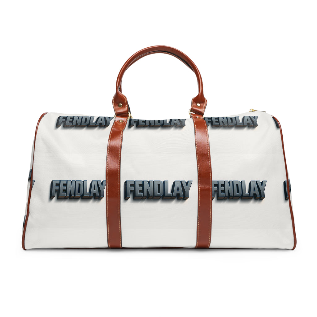 FENDLAY logo repeat Waterproof Travel Bag | Monogram duffel, Leather trim