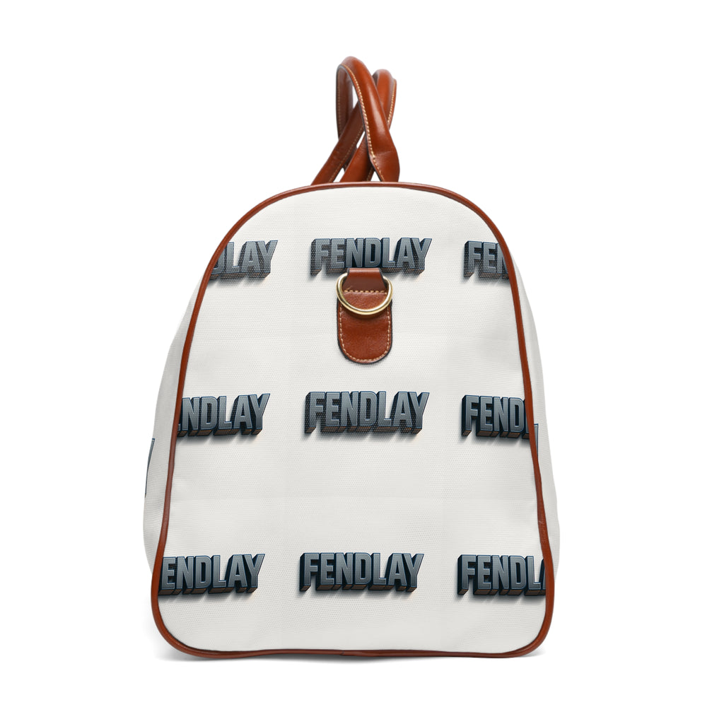 FENDLAY logo repeat Waterproof Travel Bag | Monogram duffel, Leather trim